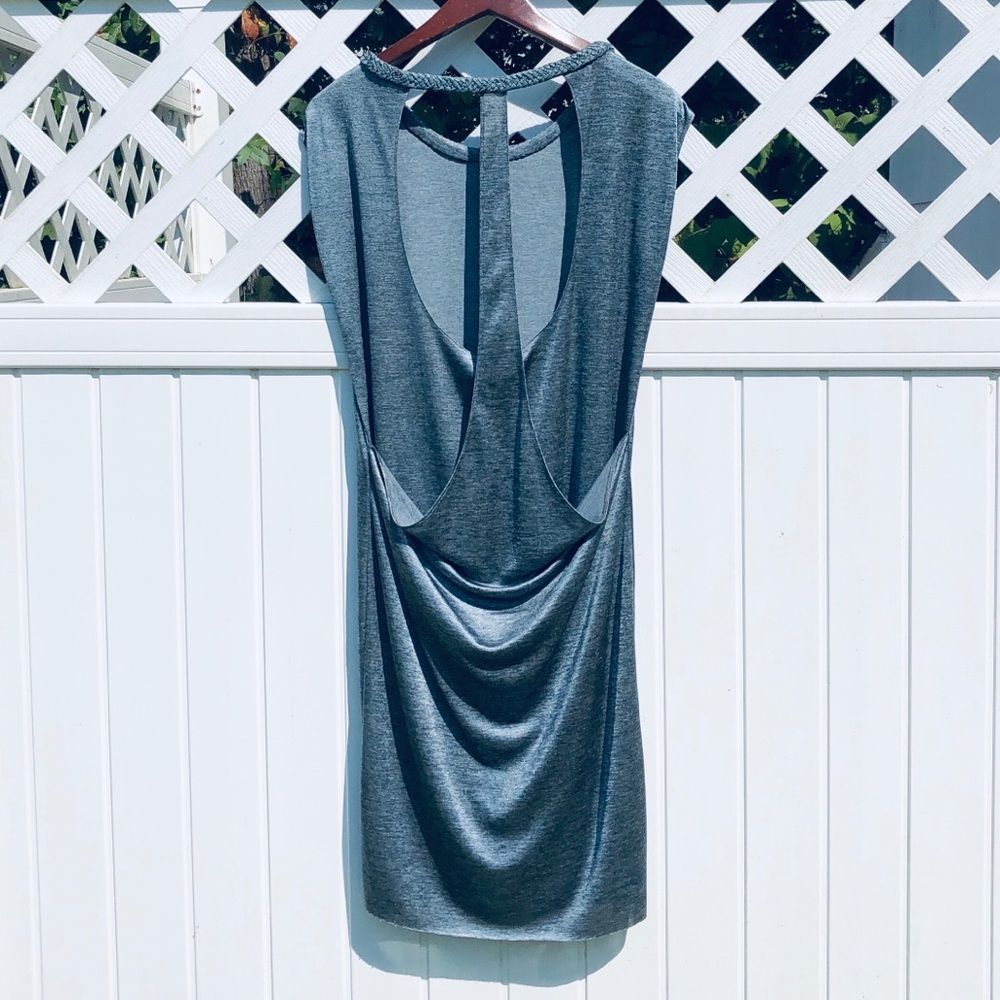 CYNTHIA STEFFE**Silver Dress w/Sensational Back - Picture 4 of 7